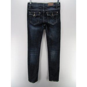 YASO Jeans Girls Youth 12 Blue Skinny Denim Mid Rise Collection Preppy